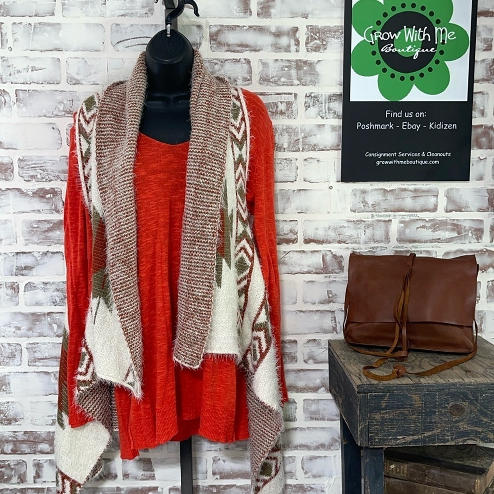 Southwestern sweater cardigan O/S